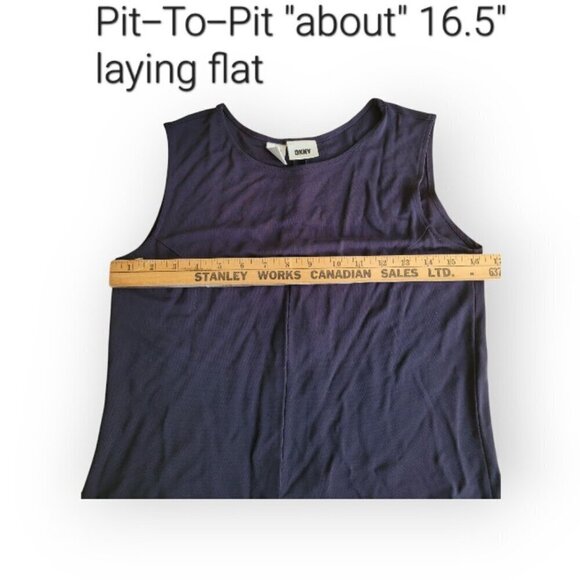 DKNY vintage black sleeveless midi cocktail wedding guest dress size M - Picture 4 of 6